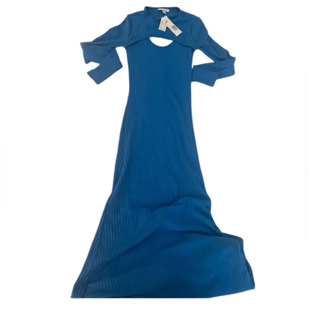 NWT TOPSHOP BLUE CUTOUT DRESS SIZE 0